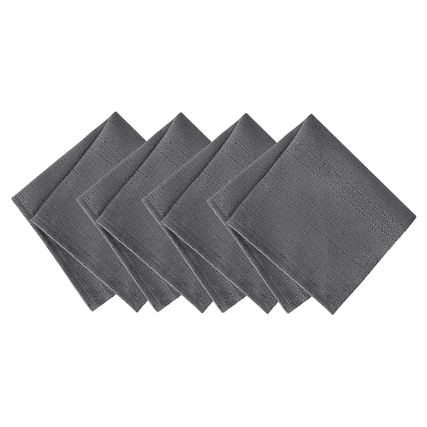 Servilletas Laurel Solid Texture resistentes al agua y a las manchas, juego de 4
