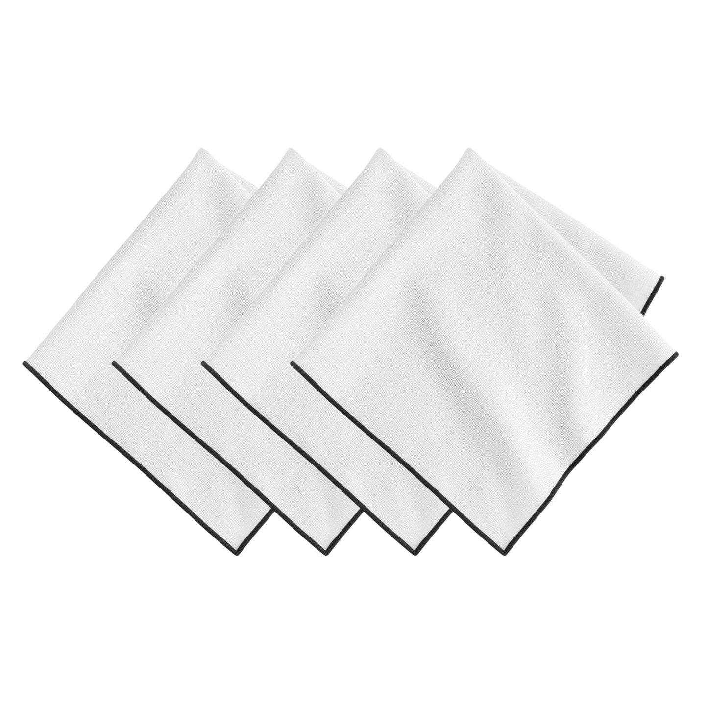 Villeroy and Boch Manufacture Rock Merrow Stitch Cotton Napkin, Set of 4