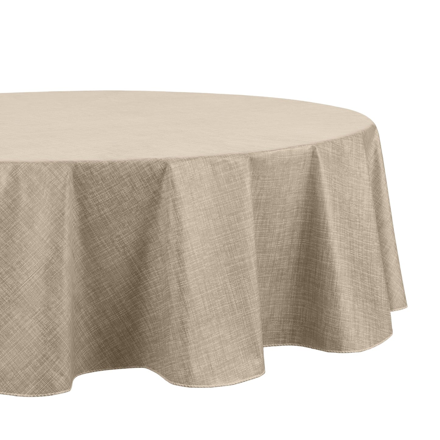 Monterey Linen Texture Vinyl Indoor/Outdoor Tablecloth