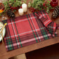 Pocono Plaid Holiday Fabric Napkins, Set of 4