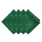 Servilletas Poinsettia Elegance Jacquard resistentes al agua y a las manchas, juego de 4