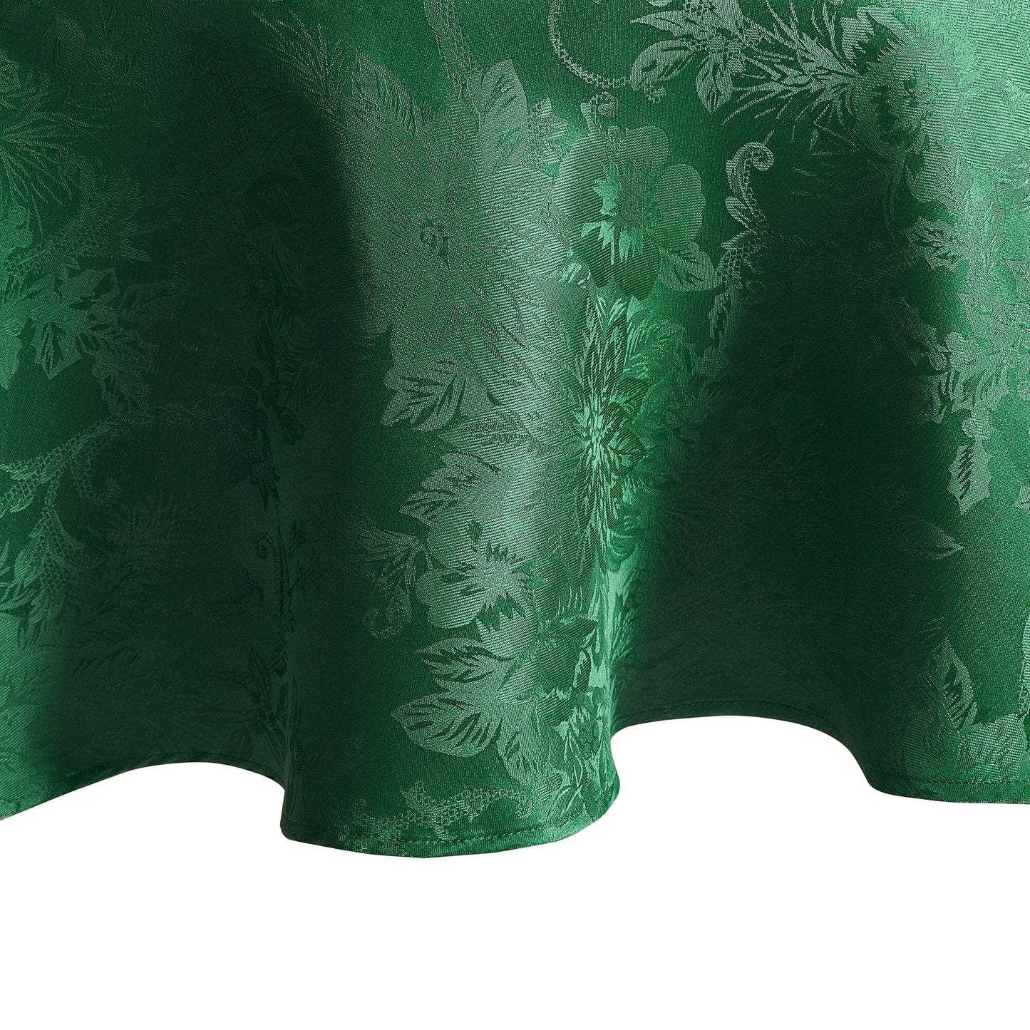 Mantel Poinsettia Elegance Jacquard resistente al agua y a las manchas
