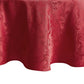 Poinsettia Elegance Jacquard Water and Stain Resistant Tablecloth
