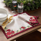 Poinsettia Garlands Engineered Placemats, Set of 4