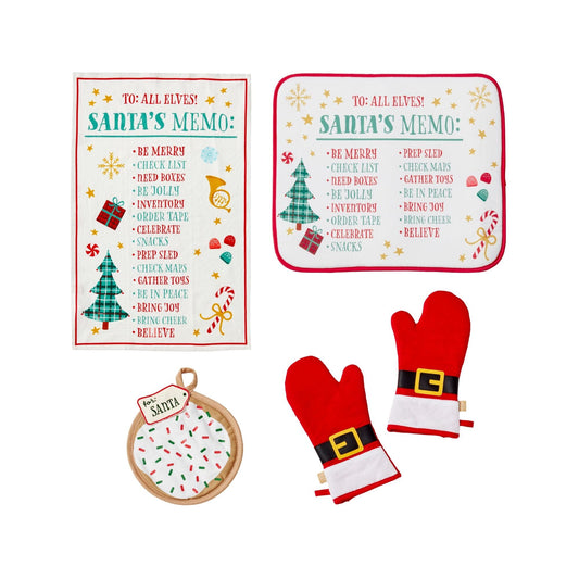 Lenox Santas Coming 5‑Piece Kitchen Gift Set