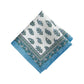 Servilletas Tropez para interiores y exteriores, resistentes al agua y a las manchas con estampado de bloques, juego de 4