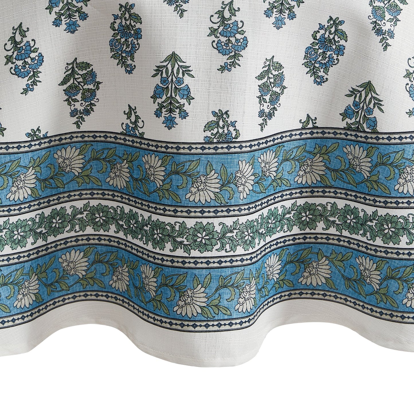 Mantel para interiores y exteriores resistente al agua y a las manchas con estampado de bloques Tropez