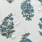 Servilletas Tropez para interiores y exteriores, resistentes al agua y a las manchas con estampado de bloques, juego de 4