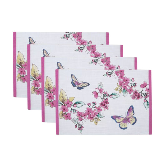 Lenox Butterfly Meadow Floral Placemats, Set of 4