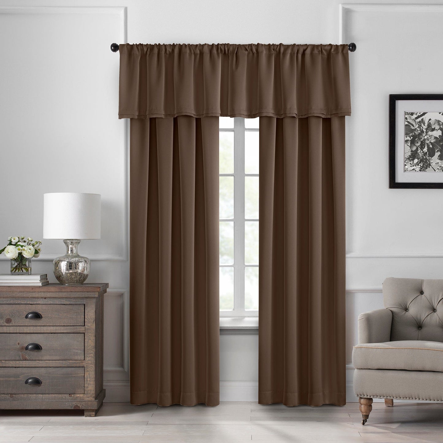 SunVeil Vanderbilt Straight Pleated Window Valance - Clearance