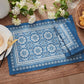 Vietri Medallion Block Print - Manteles individuales para interiores y exteriores, resistentes al agua y a las manchas, juego de 4