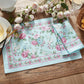 Vintage Floral Garden Placemats, Set of 4