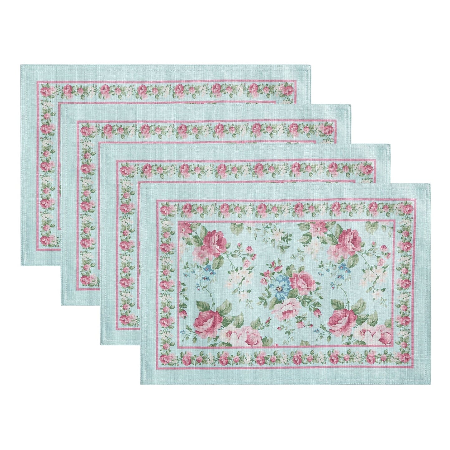 Vintage Floral Garden Placemats, Set of 4