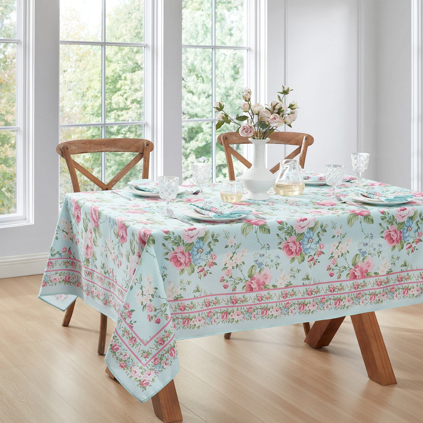 Vintage Floral Garden Tablecloth