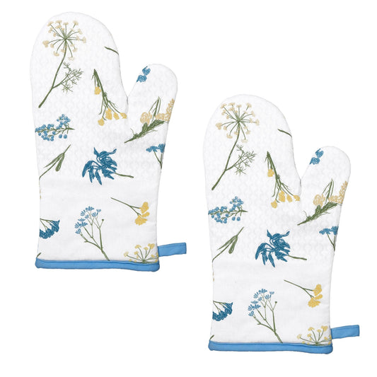 Lenox Wildflower All-Over Oven Mitts, Set of 2