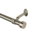 Serena 1" Window Drapery Single Curtain Rod with Contemporary Cap Finial