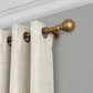 polyresin curtain rod with decorative finial
