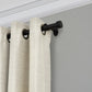 polyresin curtain rod with decorative finial