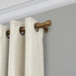 polyresin curtain rod with decorative finial