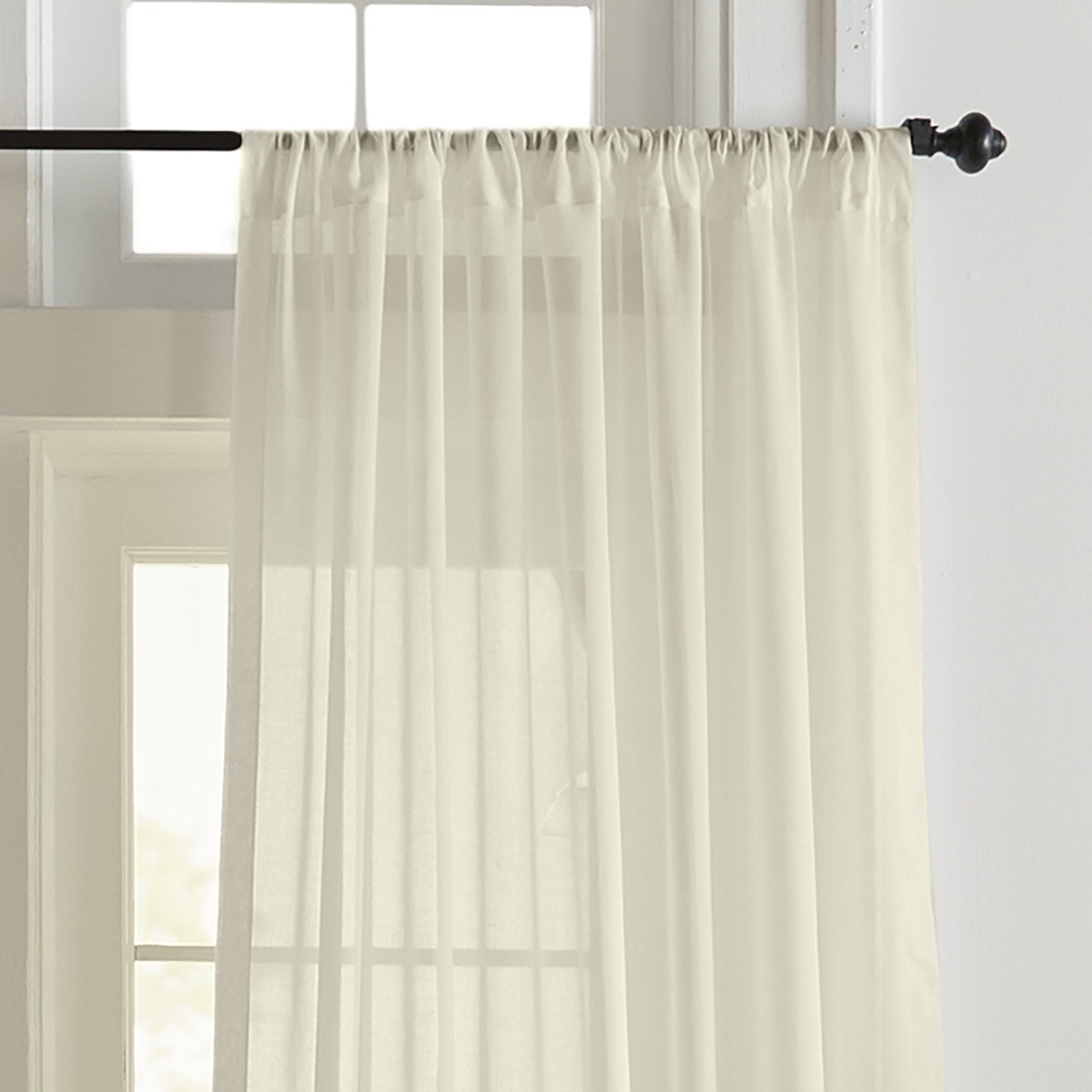Asher Cotton Voile Sheer Window Curtain-Elrene Home Fashions