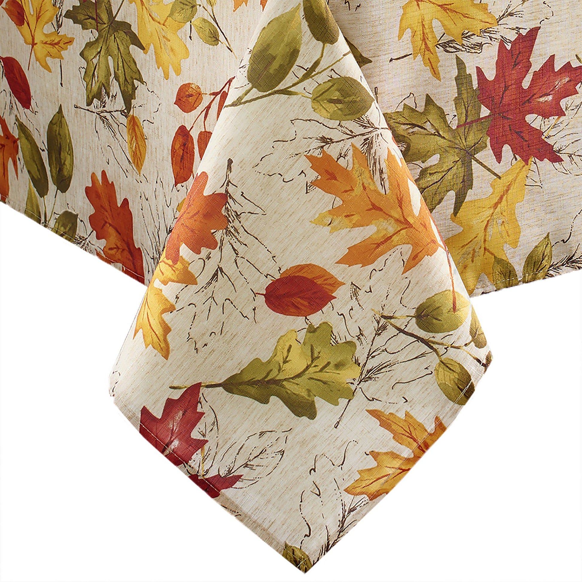 Autumn Leaves Fall Printed Tablecloth