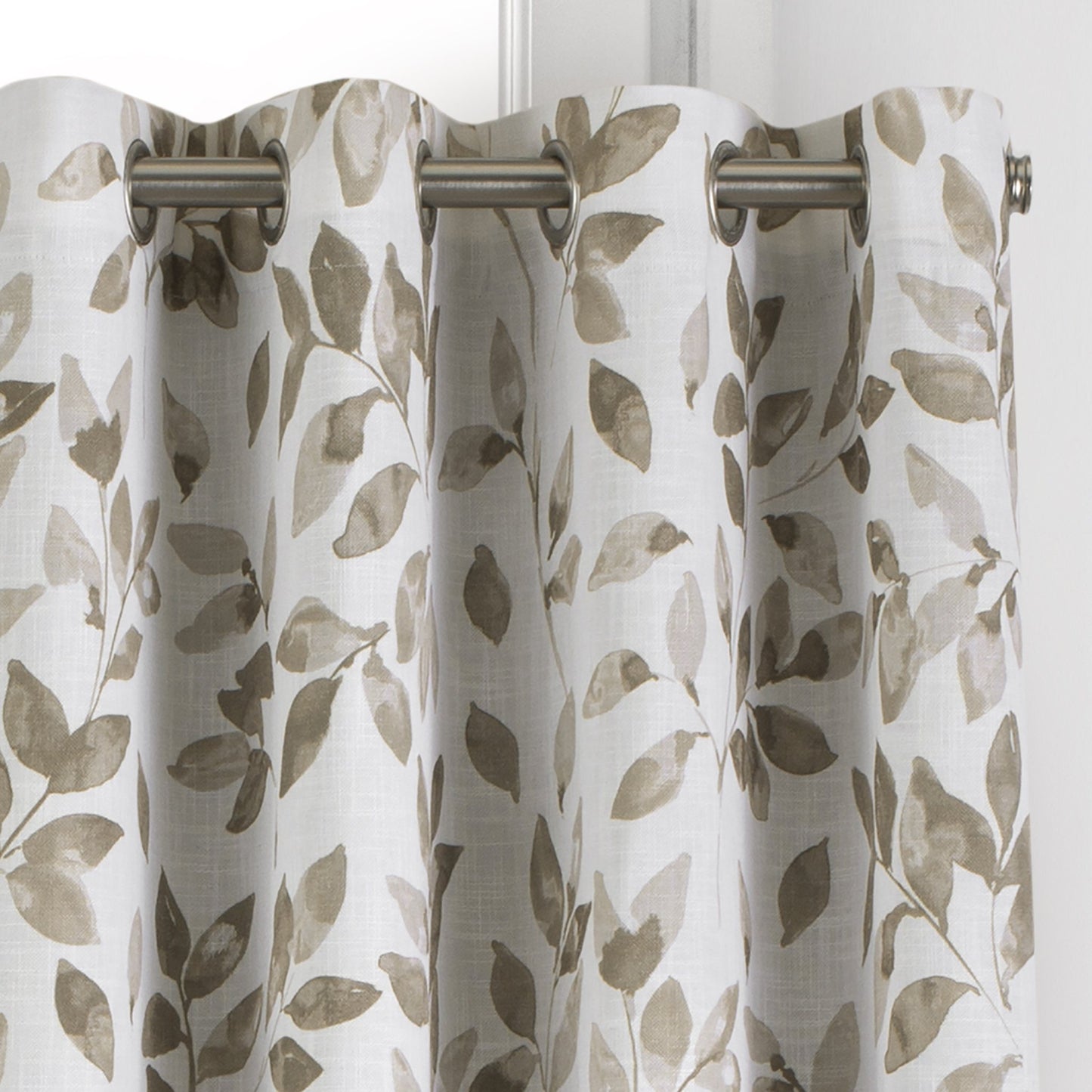 Avalon Botanical Leaf Print Blackout Window Curtain-Elrene Home Fashions