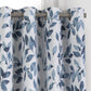 Avalon Botanical Leaf Print Blackout Window Curtain-Elrene Home Fashions