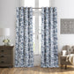 Avalon Botanical Leaf Print Blackout Window Curtain-Elrene Home Fashions