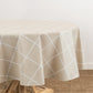 Mantel interior/exterior de vinilo impreso con rejilla a cuadros y panel de ventana