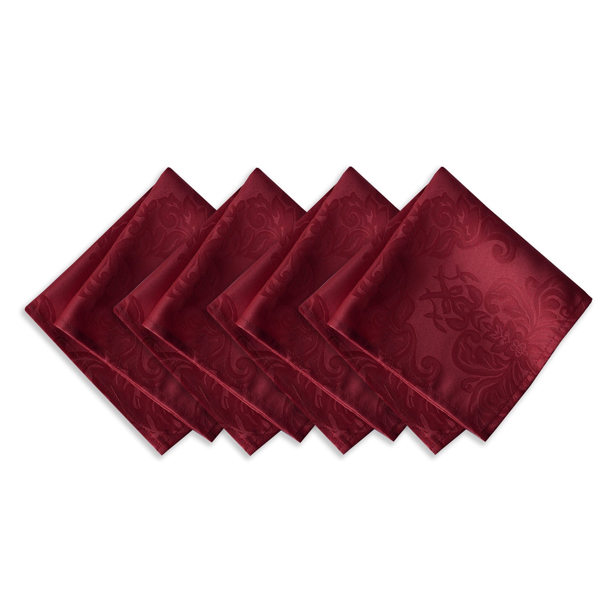 burgundy set of 4 napkins