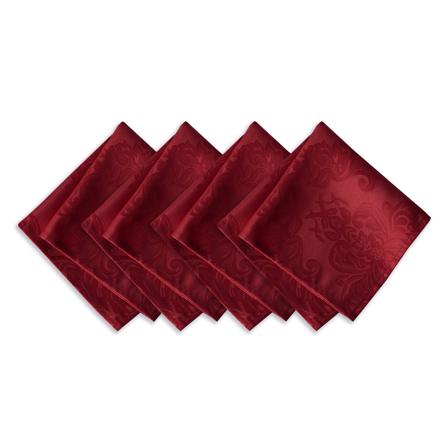 red set of 4 napkins