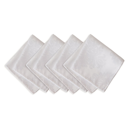 white set of 4 napkins
