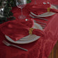 red set of 4 napkins