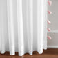 Bianca Semi-Sheer 100% Cotton Window Curtain with Tassels - Clearance