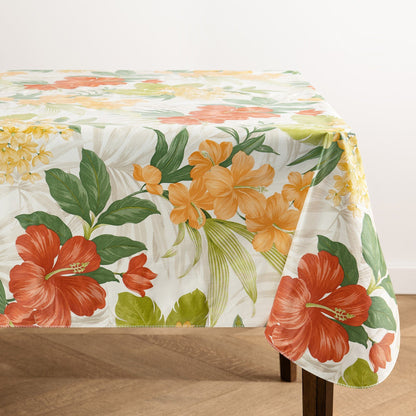 Callisto Tropical Floral Printed Vinyl Indoor/Outdoor Tablecloth