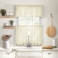 Cameron Linen Rod Pocket Kitchen Tier and Valance Collection