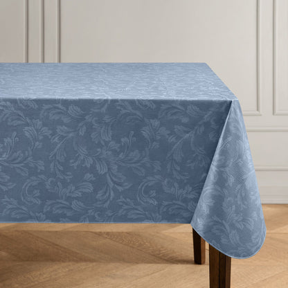 Camile Floral Scroll Damask Pattern Vinyl Indoor/Outdoor Tablecloth