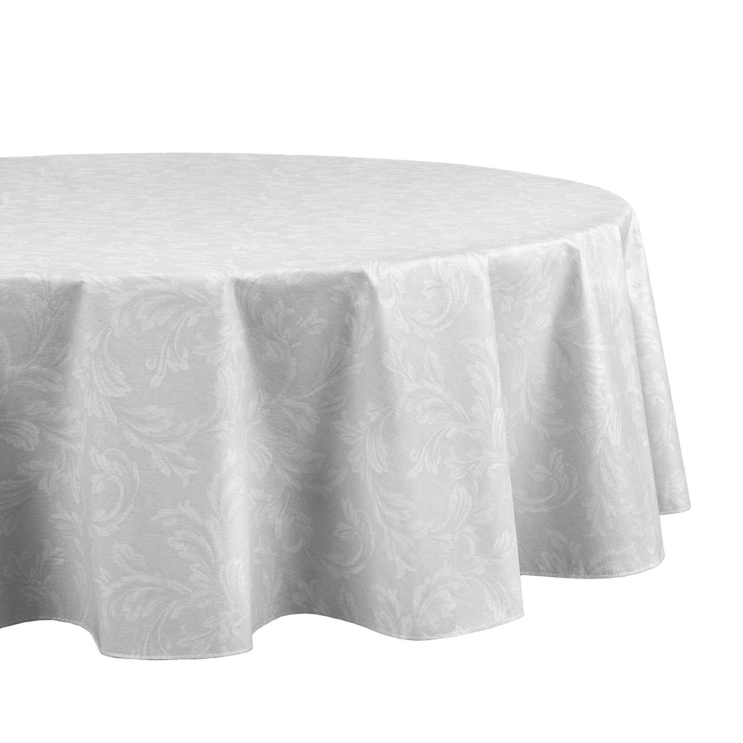 Camile Floral Scroll Damask Pattern Vinyl Indoor/Outdoor Tablecloth