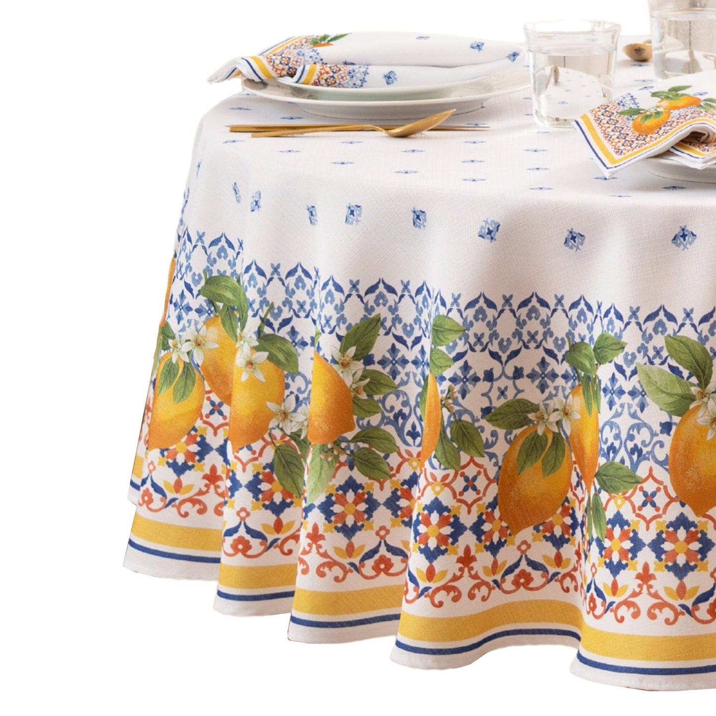 Mantel Capri Limón Doble Borde