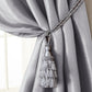 silver tassel tieback