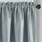 Colette Faux Silk Blackout Window Curtain & Scallop Valance