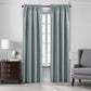Colette Faux Silk Blackout Window Curtain & Scallop Valance-Elrene Home Fashions