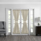 Colette Faux Silk French Door Window Panel-Elrene Home Fashions