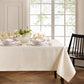 Continental Solid Texture Water and Stain Resistant Tablecloth