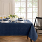 Continental Solid Texture Water and Stain Resistant Tablecloth