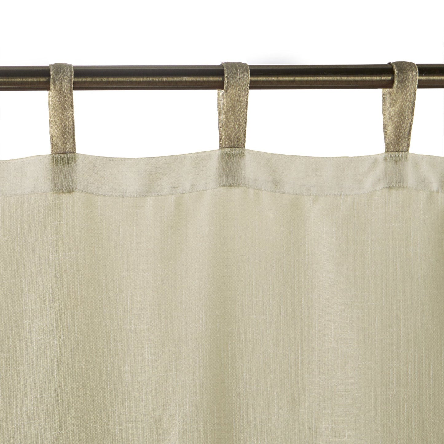 Darien Solid Indoor/Outdoor Sheer Tab Top Window Curtain Panel-Elrene Home Fashions