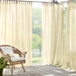 Darien Solid Indoor/Outdoor Sheer Tab Top Window Curtain Panel-Elrene Home Fashions