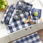 Farmhouse Living Stripe and Check Kitchen Towels, Set of 3