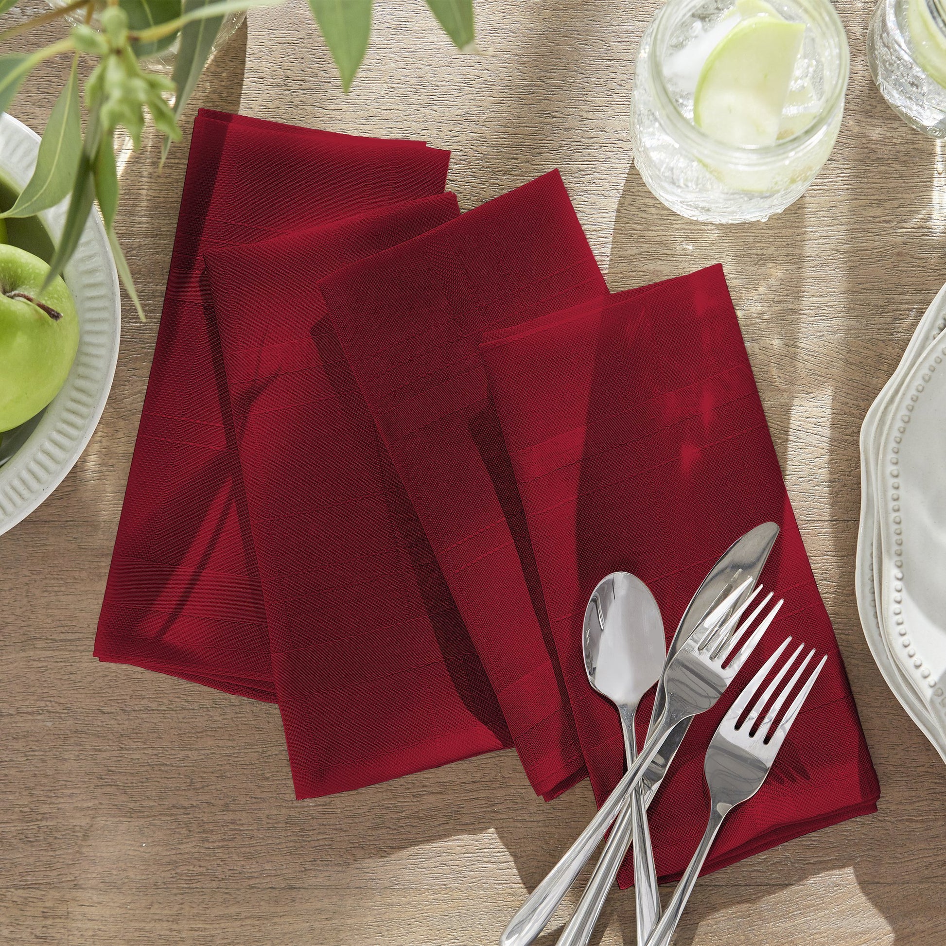 Elegance Plaid Damask Napkin, Set of 4