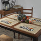 Happy Fall Y'all Farmhouse Burlap Placemat, Set of 4